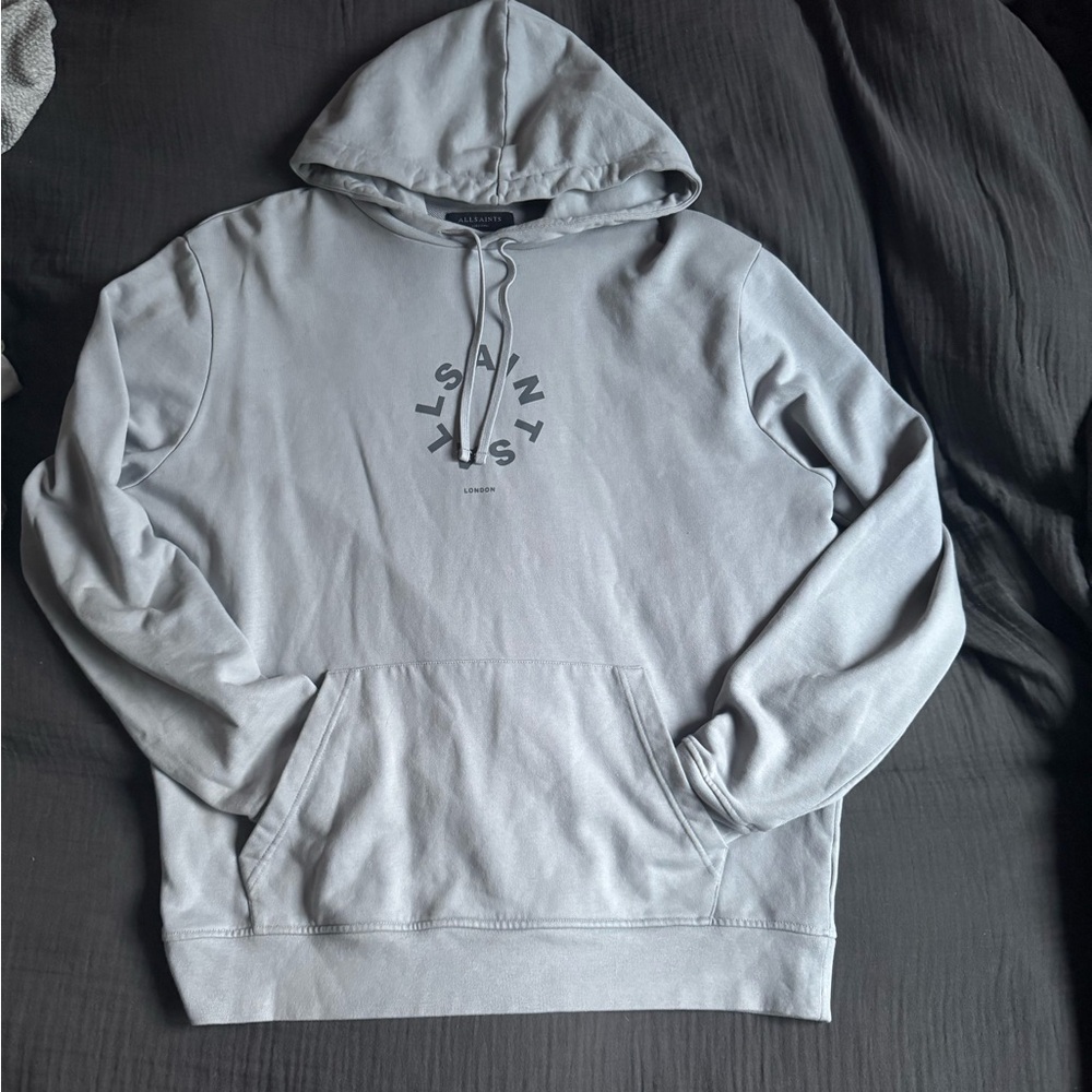 All Saints Light Gray Hoodie